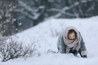 girl in snow