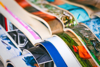 Stack of magazines