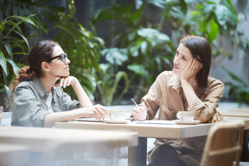 ladies talking