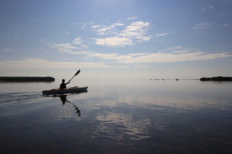 Kayaker in Biscayne National Park, Florida