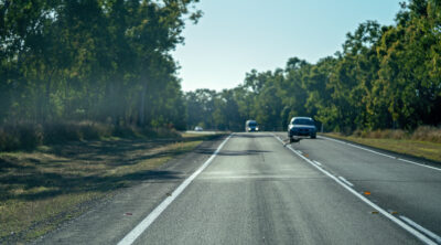 Cars on road