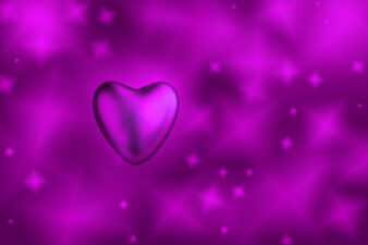 Purple heart on purple background