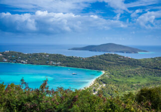 Magens Bay, landmark of St. Thomas island