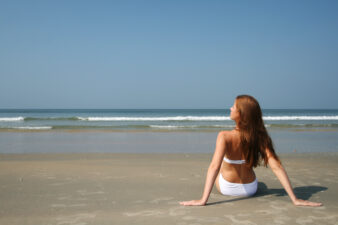 Woman on the beach