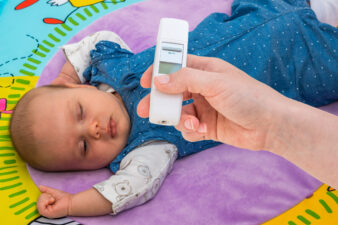 Measuring baby temperature