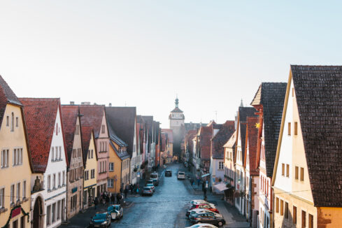 view of a European city