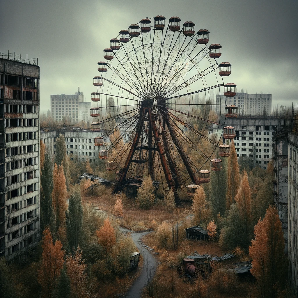 illustration of Chernobyl, Ukraine