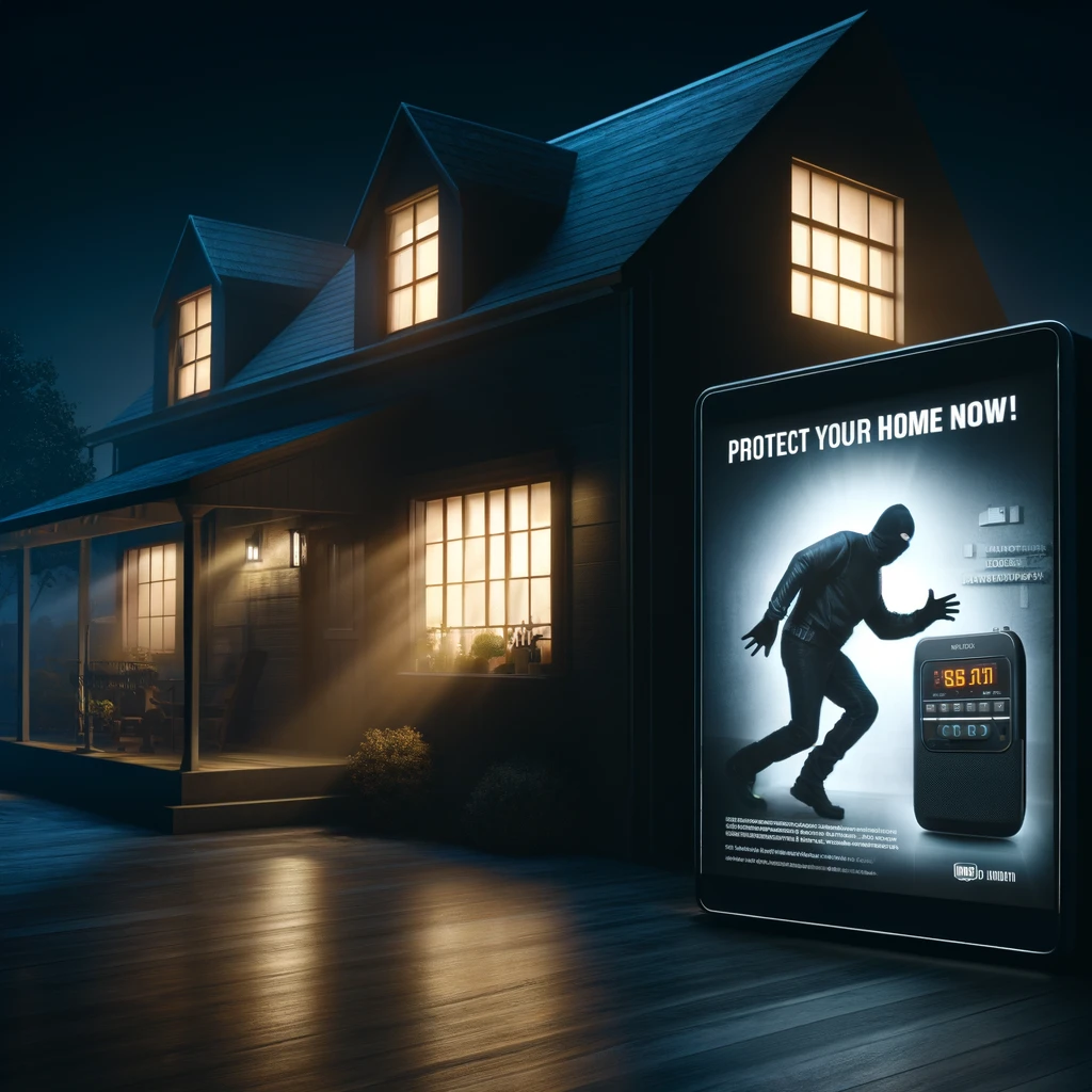 advertising home alarm system