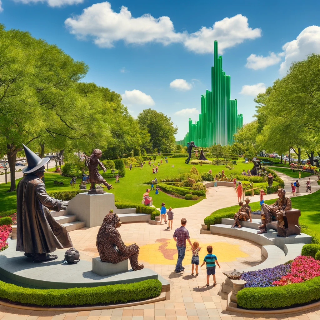 illustration of Oz Park, Chicago