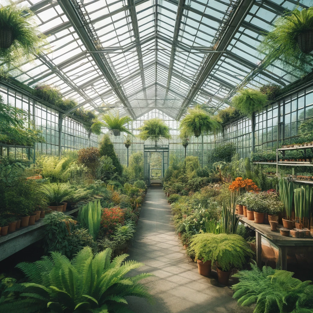 illustration of greenhouse