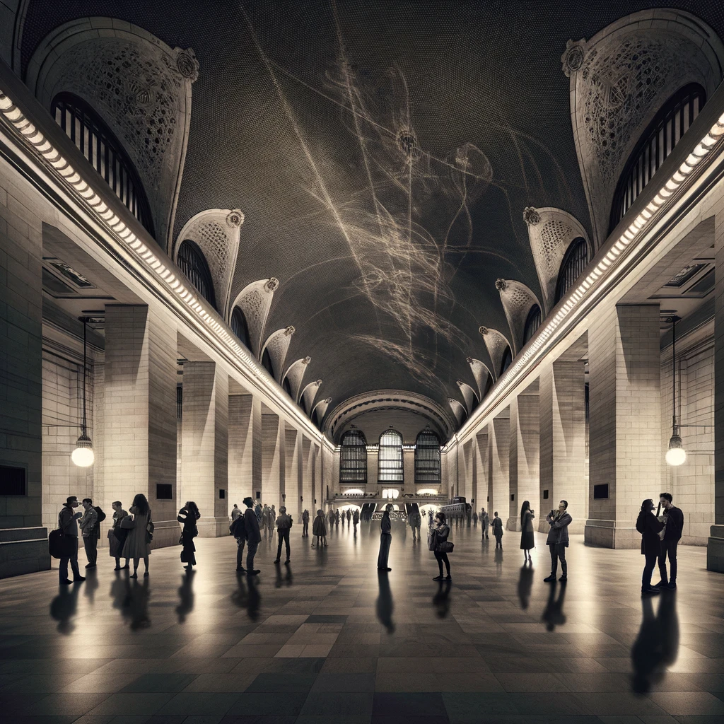 illustration of Whispering Gallery in New York