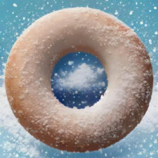 snow donut