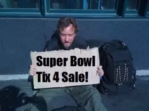 Homeless Superbowl Tickets