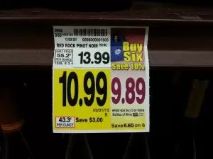 10 percent off wine