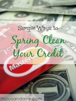 credit score tips, credit tips, spring clean your credit