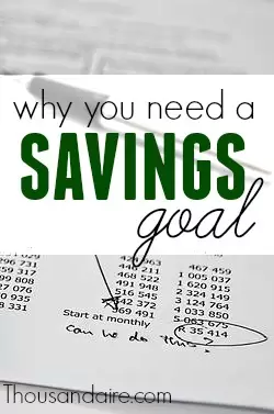 Are you having a hard time saving money? My wife and I were in a similar situation just a couple months ago. But after setting a goal everything turned around for us.