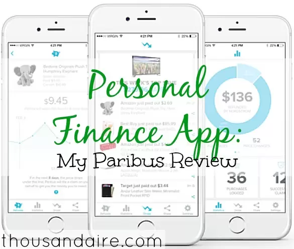 personal finance app, paribus review, online saving app