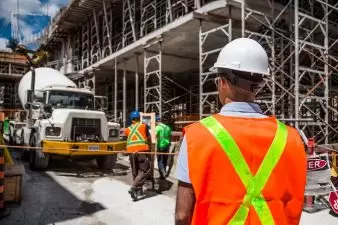 man on a construction site