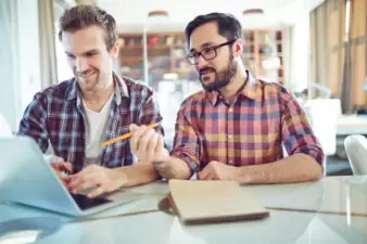 two men working