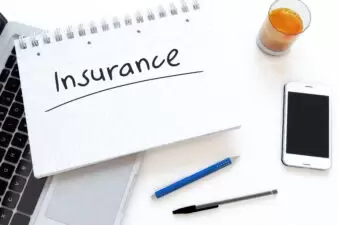 Insurance written on notebook paper