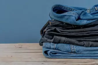 Stack of jeans