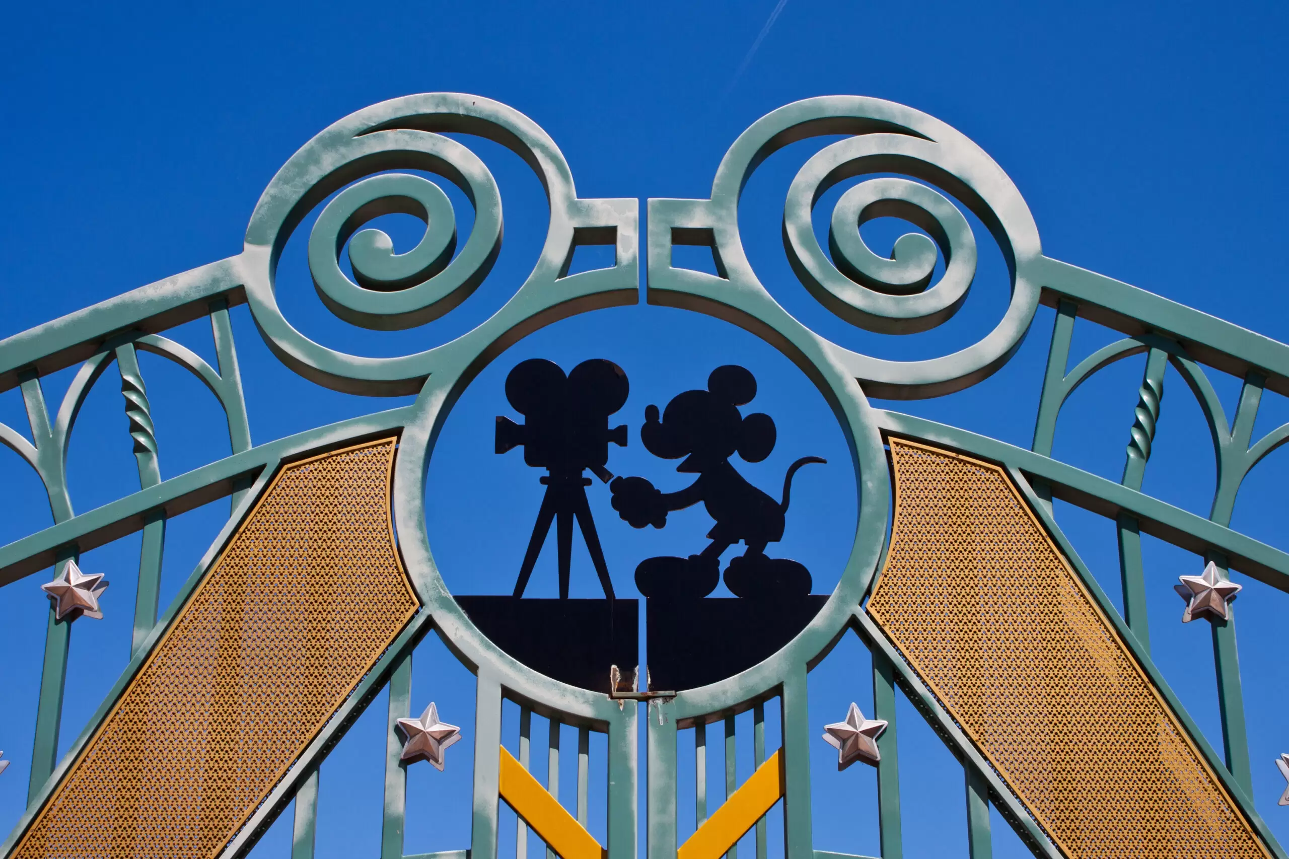 Paris, France, 1 June 2011 - Entrance in Walt Disney Studios