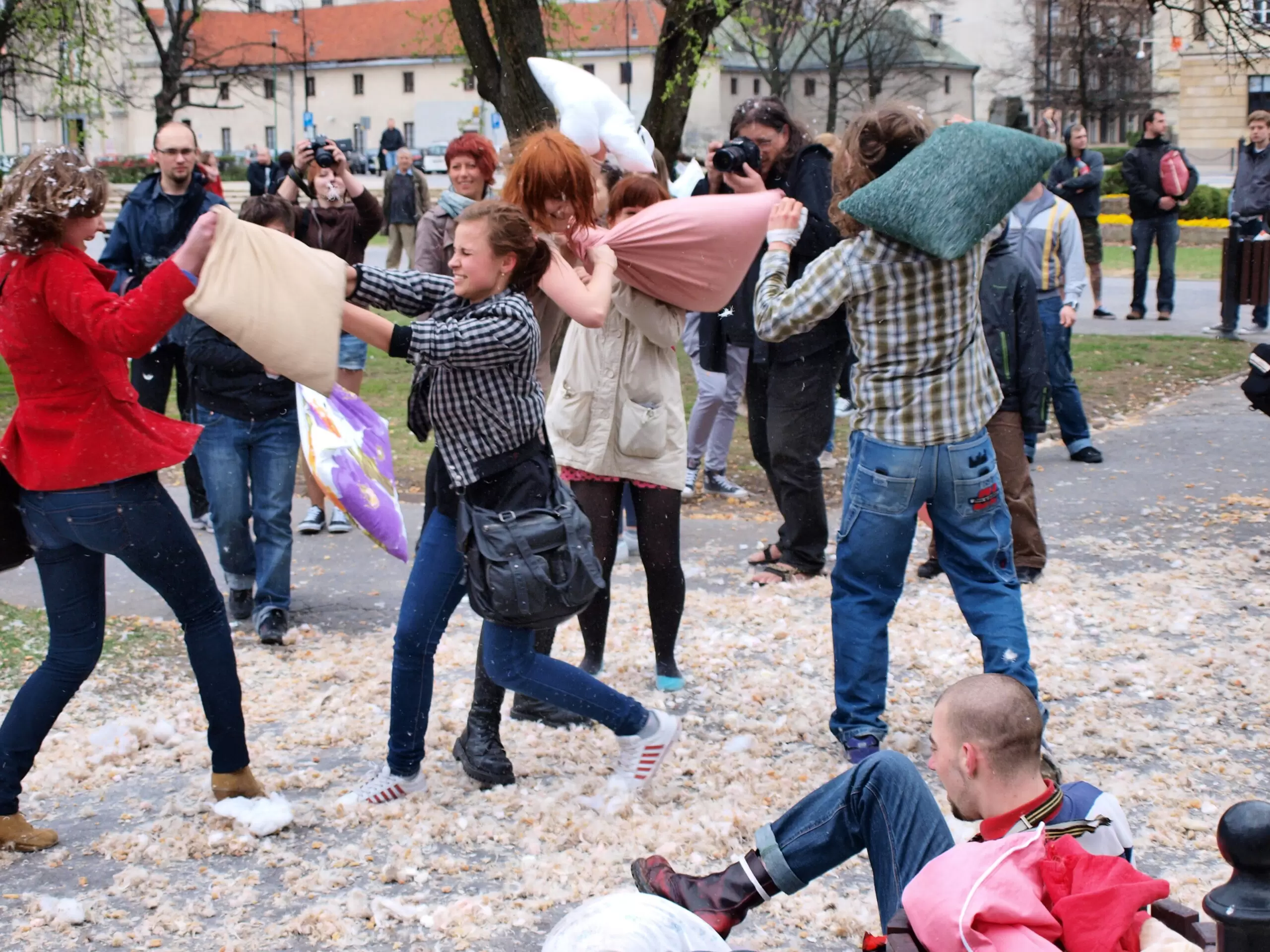 International Pillow Fight Day, Lublin, Poland, April 14th 2012